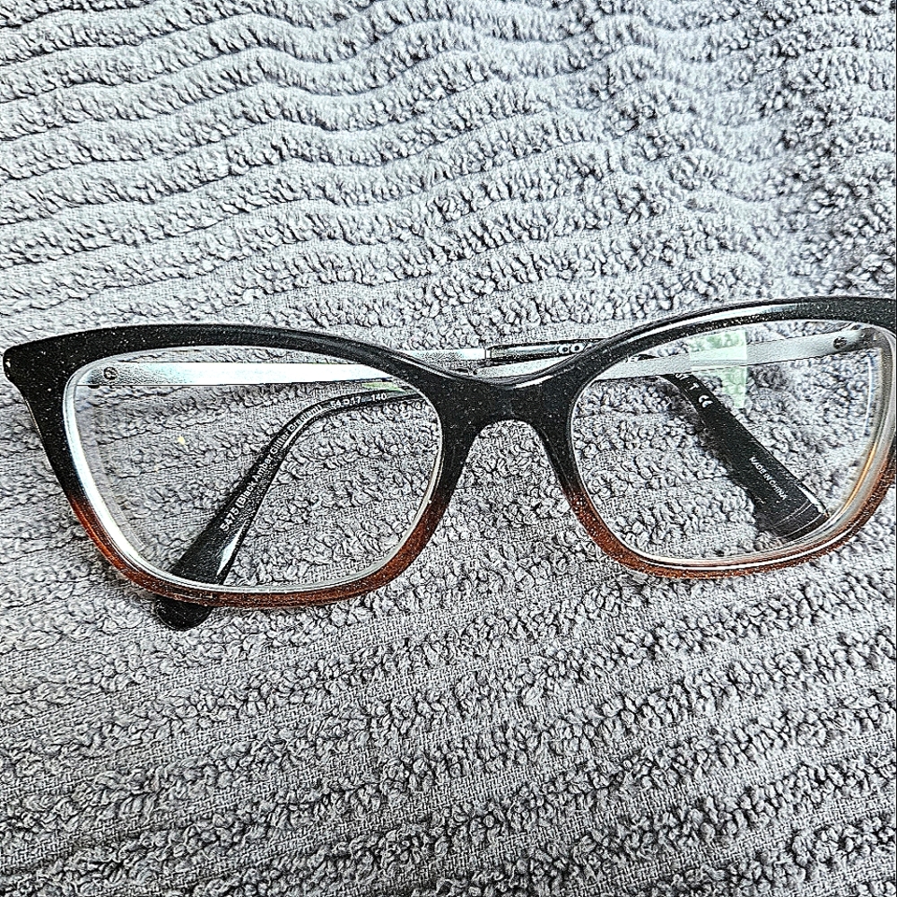 Coach Eyeglasses, Black Amber Glitter Gradient, HC6107 5475 54-17 140, w/case